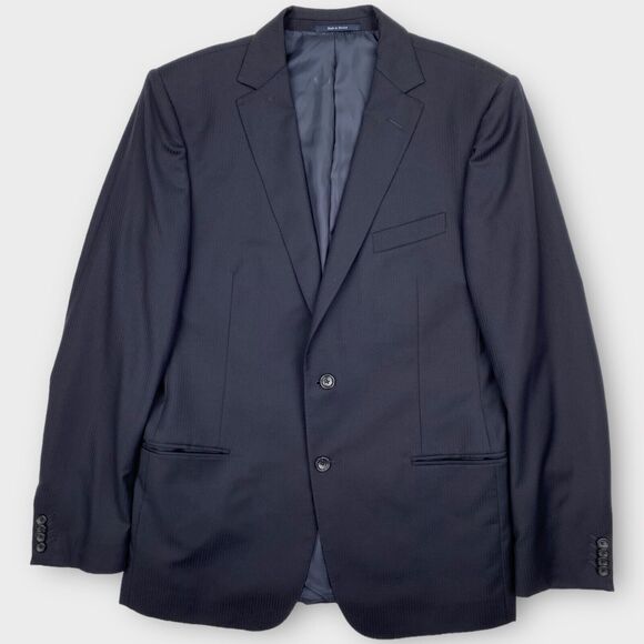 $1107 Z Zegna Blazer Mens 42R Drop 8 Slim Fit Wool 3 Button Jacket Micro Striped - Picture 5 of 15